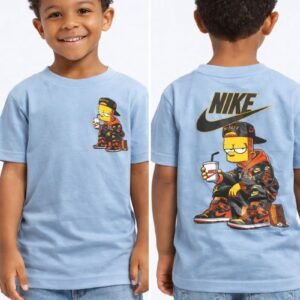 camiseta oversized bart simpson