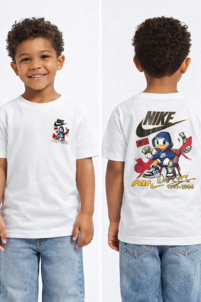 camiseta oversized pato donald